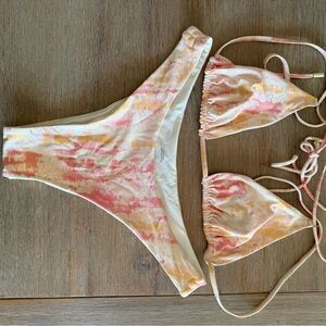 Monday Swimwear Pastel Tie-Dye Bikini